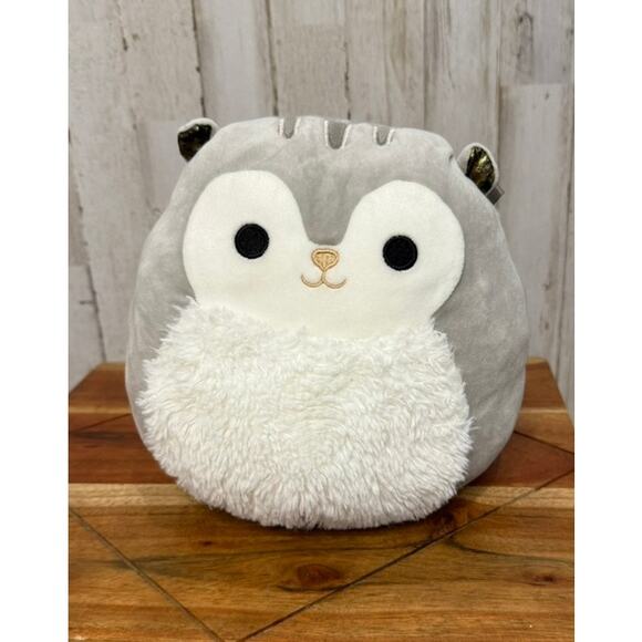 Squishmallows 8" Androu the‎ Grey Squirrel Plush Toy - Picture 1 of 3